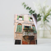 ロマンチックなバルコニーの見通し ポストカード (スタンド正面)