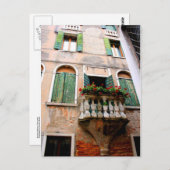 ロマンチックなバルコニーの見通し ポストカード (正面/裏面)