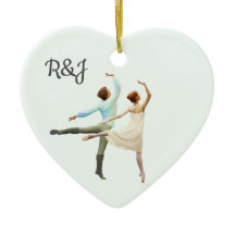 ロマンチックなバレエダンサー – あなたのイニシャルと文字