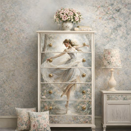 ロマンチックなバレリナダンスフォレストデクページ 薄葉紙