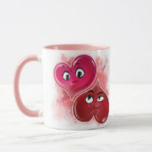 ロマンチックなバレンタインにぴったり合う マグカップ (左)