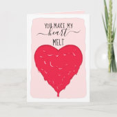 ロマンチックなバレンタインのハートを溶かす シーズンカード (正面)