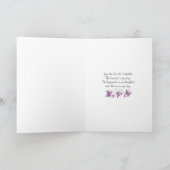 ロマンチックなバレンタインの妻の花柄メッセージ シーズンカード (内部)