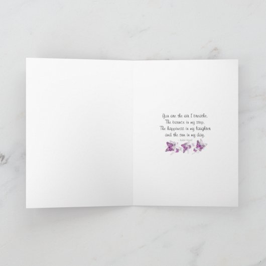 ロマンチックなバレンタインの妻の花柄メッセージ シーズンカード (内部)