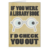 ロマンチックなバレンタインの本愛好家グリーティングカード (正面)