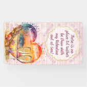 ロマンチックなバレンタインクルーズドアマーカー 横断幕 (横)