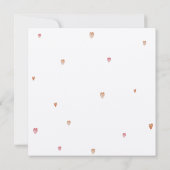 ロマンチックなバレンタインデーとフローラハートカード 招待状 (裏面)