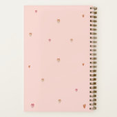 ロマンチックなバレンタインデーとフローラハート ノートブック (裏面)