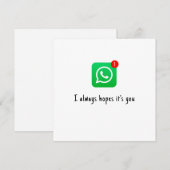 ロマンチックなバレンタインデーのカード - "いつもあなたを願ってる" シーズンカード (正面/裏面)