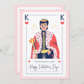 ロマンチックなバレンタインデーのカード シーズンカード (正面/裏面)