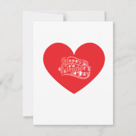 ロマンチックなバレンタインデーのカード シーズンカード