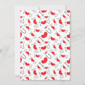 ロマンチックなバレンタインデーのカード | 愛パーソナライズされた 招待状 (裏面)