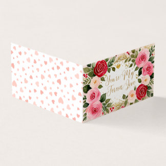 ロマンチックなバレンタインデーのグリーティングカード