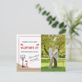 ロマンチックなバレンタインデーのグリーティングカード シーズンポストカード (スタンド正面)