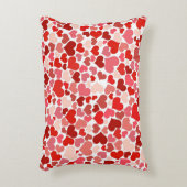 ロマンチックなバレンタインデーのハートパターン アクセントクッション (正面(垂直))