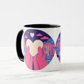 ロマンチックなバレンタインデーのマグ贈り物 マグカップ (正面左)