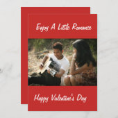 ロマンチックなバレンタインデーを楽しんで シーズンカード (正面/裏面)