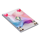 ロマンチックなバレンタインデー壁紙 – デジタルアート ノートブック (右側)