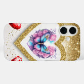 ロマンチックなバレンタインデー壁紙 – トレンディーデザイン Case-Mate iPhoneケース (裏面 (横))