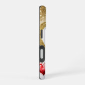 ロマンチックなバレンタインデー壁紙 – トレンディーデザイン iPhone 16ケース (右側面)