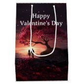 ロマンチックなバレンタインデー大人3 ミディアムペーパーバッグ (裏面)