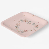 ロマンチックなバレンタインデー紙プレートとフローラ ペーパープレート (傾斜あり)