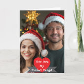 ロマンチックなバレンタインデー プレミアム パーソナライズ フォト シーズンカード (正面)