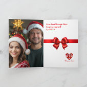 ロマンチックなバレンタインデー プレミアム パーソナライズ フォト シーズンカード (内部)
