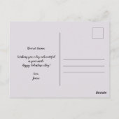 ロマンチックなバレンタインデー ポストカード (裏面)