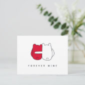 ロマンチックなバレンタインデー ポストカード (スタンド正面)