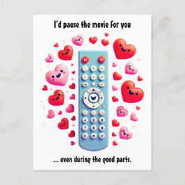ロマンチックなバレンタインデー | ムービーを一時停止する シーズンポストカード