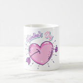 ロマンチックなバレンタインデー | 愛パーソナライズされたG コーヒーマグカップ (中央)