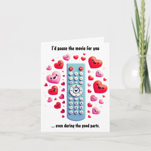 ロマンチックなバレンタインデー | 映画を一時停止してみませんか シーズンカード (正面)
