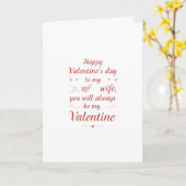 ロマンチックなバレンタインメッセージ妻へ カード (黄色い花)