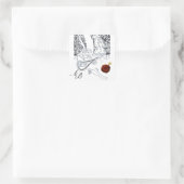 ロマンチックなバレンタイン愛好家レッドワックスシールモノグラム スクエアシール (バッグ)