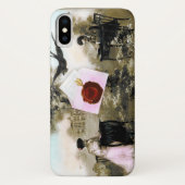 ロマンチックなバレンタイン文字、赤ワックスシール Case-Mate iPhoneケース (裏面)