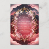 ロマンチックなバロックをテーマにした神秘的結婚な人 エンクロージャーカード (正面)