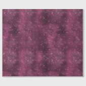 ロマンチックなバーガンディスパークルグリッツィーブライダルシャワー ラッピングペーパー (フラット)