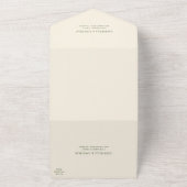 ロマンチックなパインズマウンテンズレイクデスティネーションウェディング オールインワン招待状 (外側)