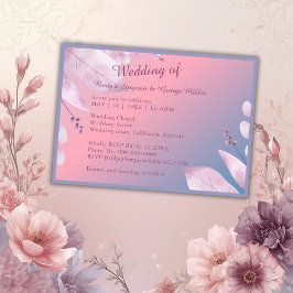 ロマンチックなパステルさくらんぼブロッサム結婚桜 招待状