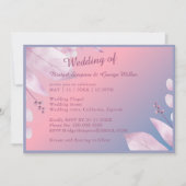 ロマンチックなパステルさくらんぼブロッサム結婚桜 招待状 (正面)