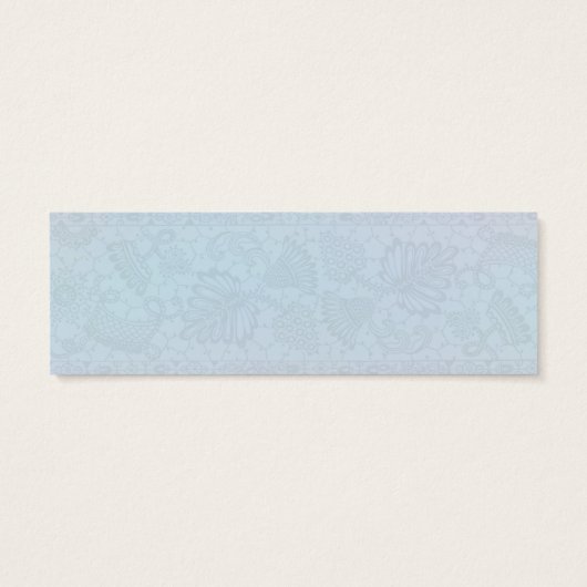 ロマンチックなパステルフラワーデザイン (裏面)