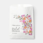 ロマンチックなパステルワイルドフラワーズ春ブライダルシャワー フェイバーバッグ (正面)
