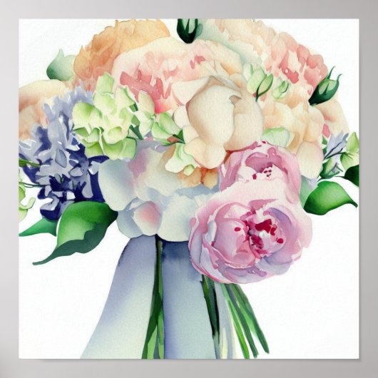 ロマンチックなパステル、付き添い人ズブーケ(D) ポスター (正面)