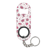 ロマンチックなパターン キーホルダー栓抜き (裏面)