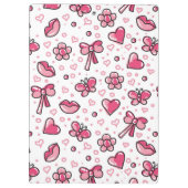 ロマンチックなパターン クリップボード (裏面)