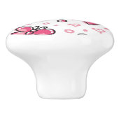 ロマンチックなパターン セラミックノブ (側面)