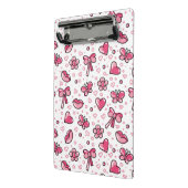 ロマンチックなパターン ミニクリップボード (アングル2)