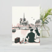 ロマンチックなパリのピクニック愛。愛おしい瞬間 シーズンカード (スタンド正面)