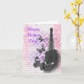 ロマンチックなパリの母の日 カード (黄色い花)